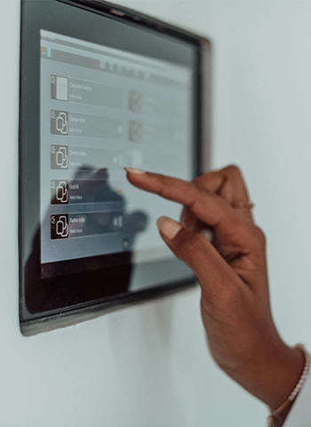 Control system on tablet