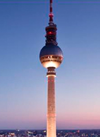 TV tower at night