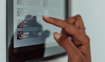 Control system on tablet