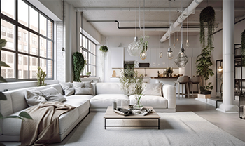 Modern nordic livingroom