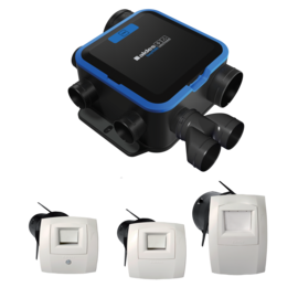 Kit EasyHOME HYGRO COMPACT Premium MP avec Bouches BAHIA® CURVE ELEC