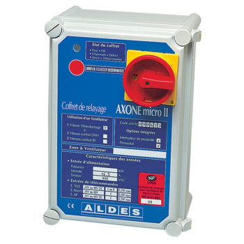 AXONE Micro II 1V/ DES: 1 Velocità di evacuazione fumi
