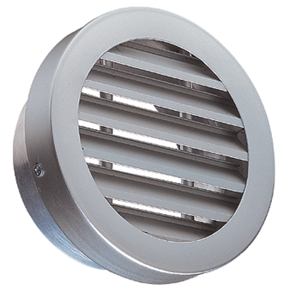 Grille ventilation aluminium anti-choc - Ronde - Ø180mm - Blanc