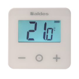 Thermostat d'ambiance sans fil à transmission par onde radio et touches tactiles