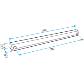 Auvent limitant - Blanc