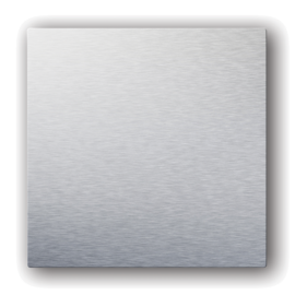 Plaque design ColorLINE® Ø 80 ou Ø 125 mm - Aluminium Brossé