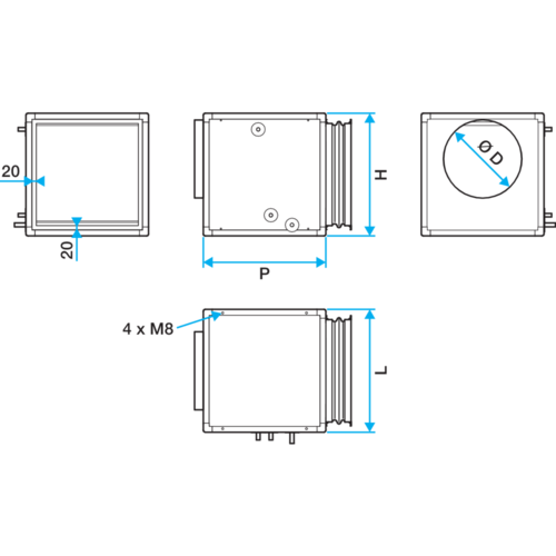 Batteries externes en caisson