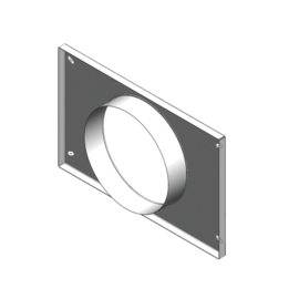 Raccordo flessibile di trasformazione rettangolare/circolare D250 VEX410