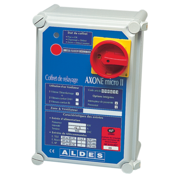 AXONE Micro II 1V/DES: 1 Velocità di evacuazione fumi