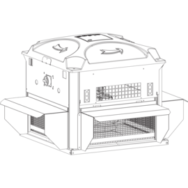 Kit pare pluie en tôle 4 pièces pour tourelles VELONE tailles  4.5/7.2/10.5