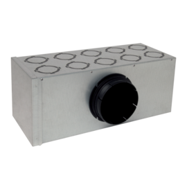 Caisson métallique OPTIFLEX® 20 piquages conduit circulaire avec entrée Ø 160-B