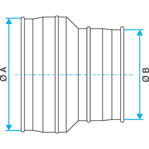 Riduzione conica concentrica: RCC