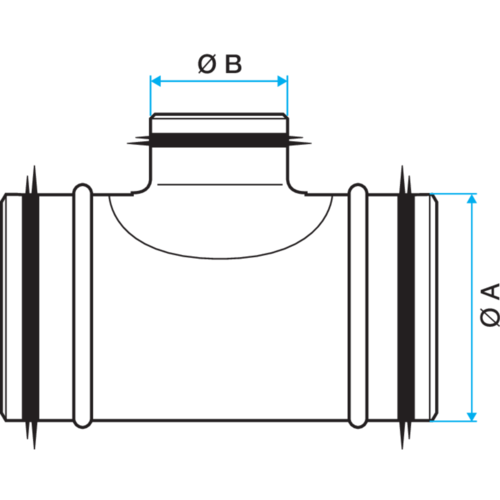 T a squadra: TE con guarnizione