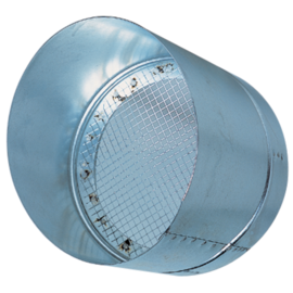 Visiera antipioggia femmina + griglia Ø 500 mm