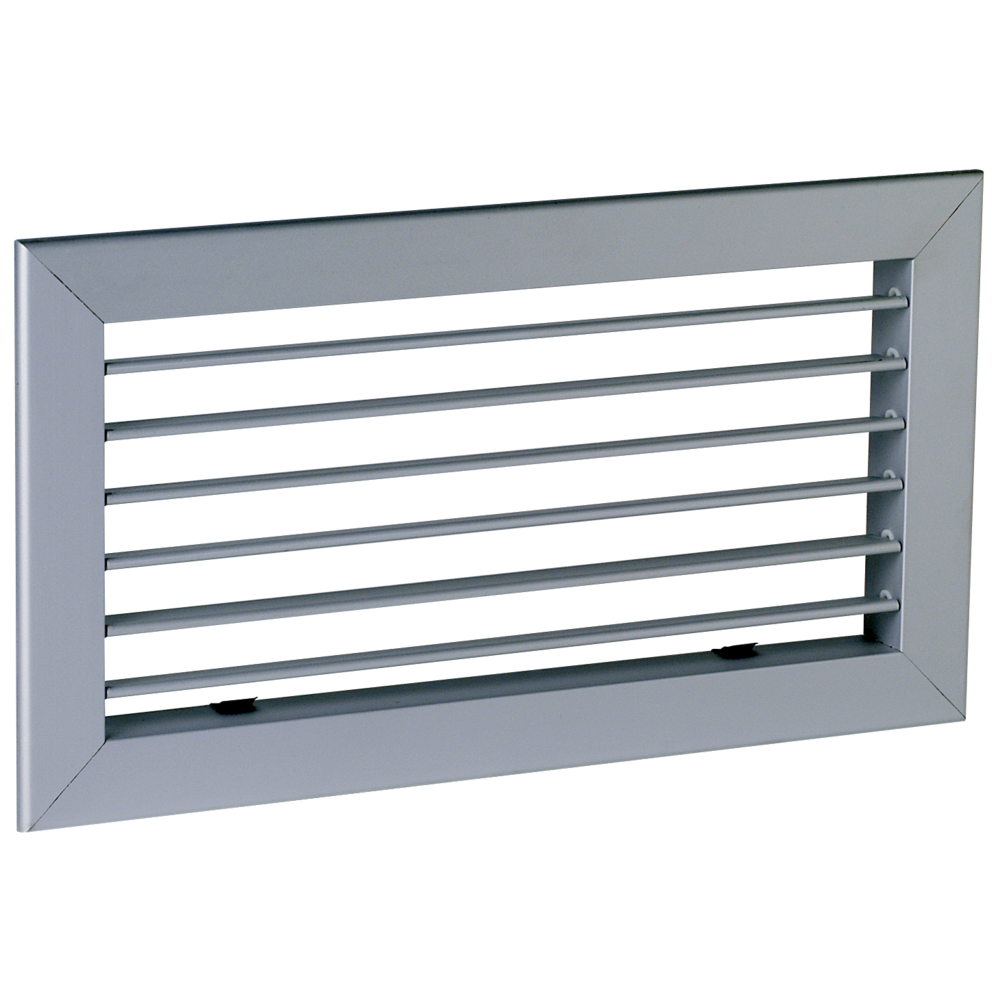 Grille de soufflage double déflection aluminium blanc mate 400 x 150 mm - DD400x150