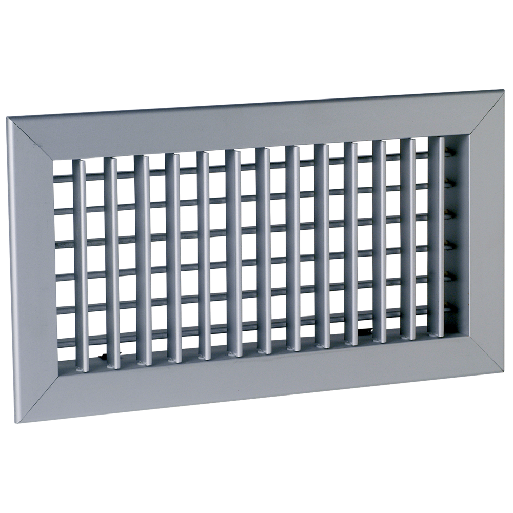 Grille de soufflage linéaire de 800x100 mm en aluminium blanc