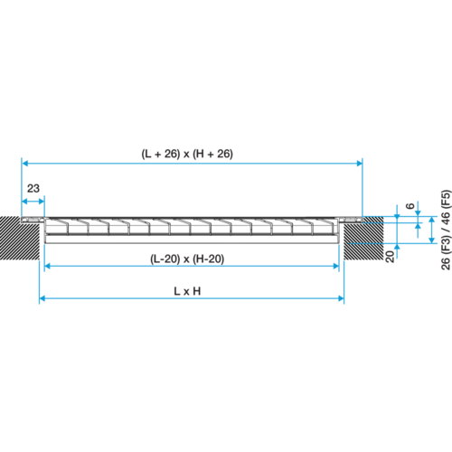 Serie Gridlined Exhaust - alluminio