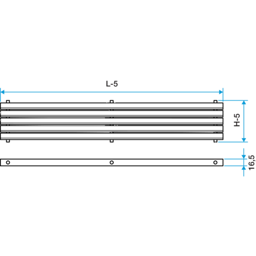Serie Gridlined Exhaust - alluminio