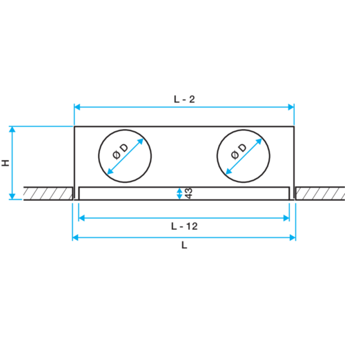 Serie LINED® Slim - alluminio