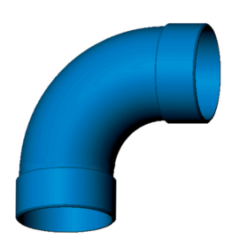 Aspirazione Polveri - Curva 90° F/F DN50